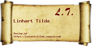 Linhart Tilda névjegykártya